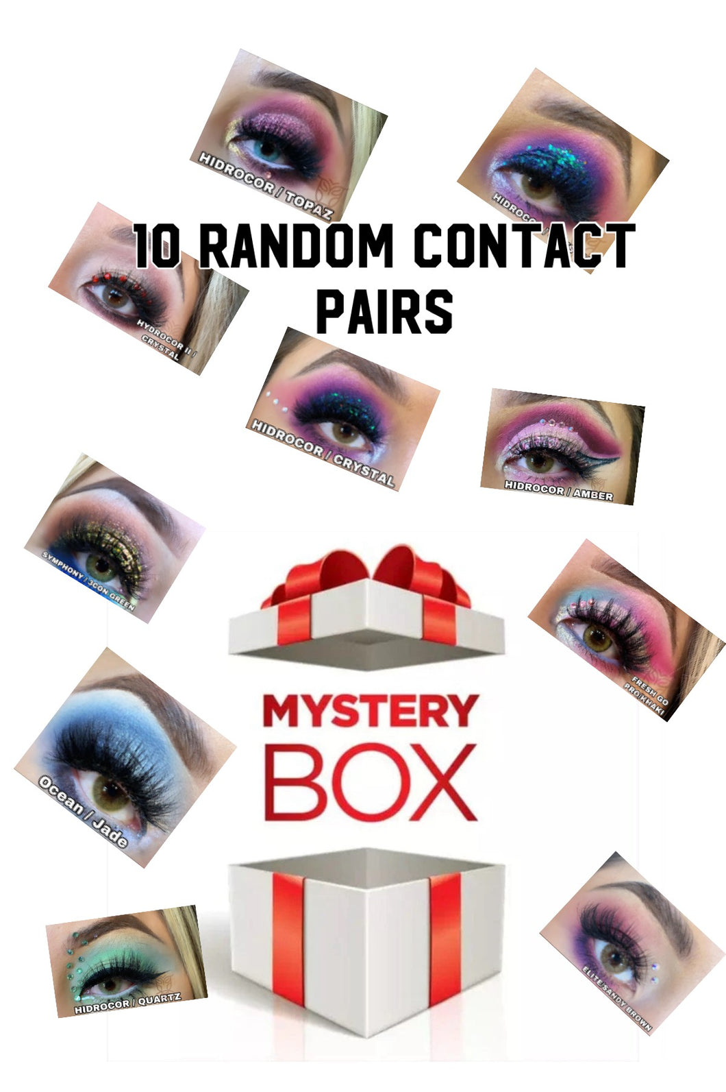 Mistery contact box pairs contacts colors mix