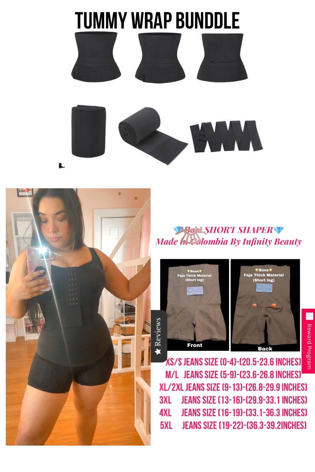 Tummy Easy Wrap bundle with Boss shaper