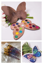 Load image into Gallery viewer, Mariposa makeup pallet with 13 pcs brush set
