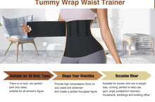 Load image into Gallery viewer, TUMMY WRAP WAIST TRAINER fits size 0-14 in jeans
